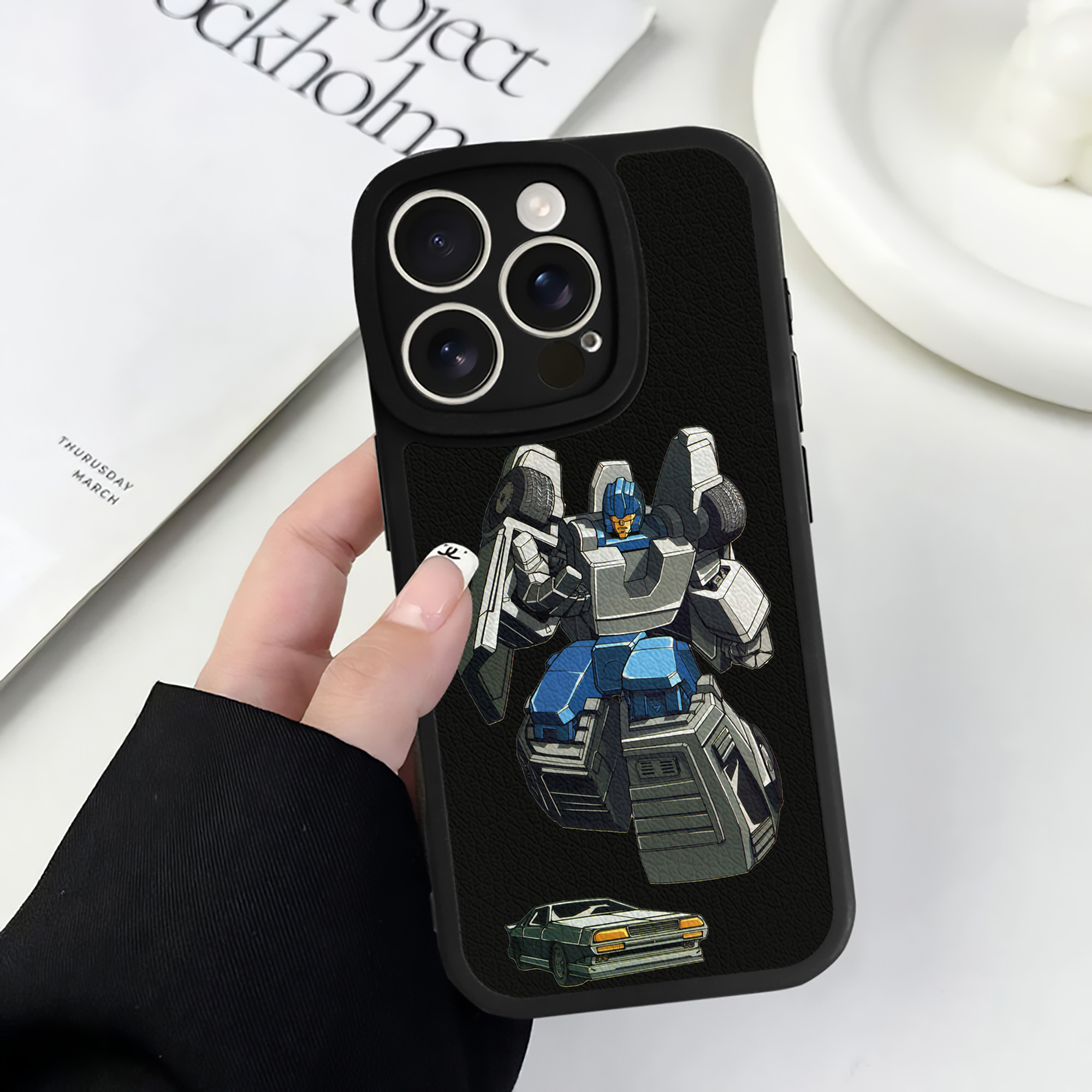 （画像用）  【iPhone 16シリーズ対応】シリコンスマホケース（レザー調） 材質：シリコン